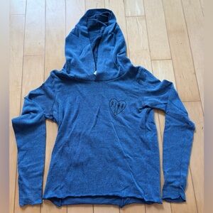 Victoria's Secret Pink Blue Heart Hoodie